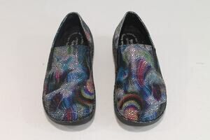 Spring Step Shoes Womens Size 9 Blue Multicolor Manilla-Boreal Slip On Comfort